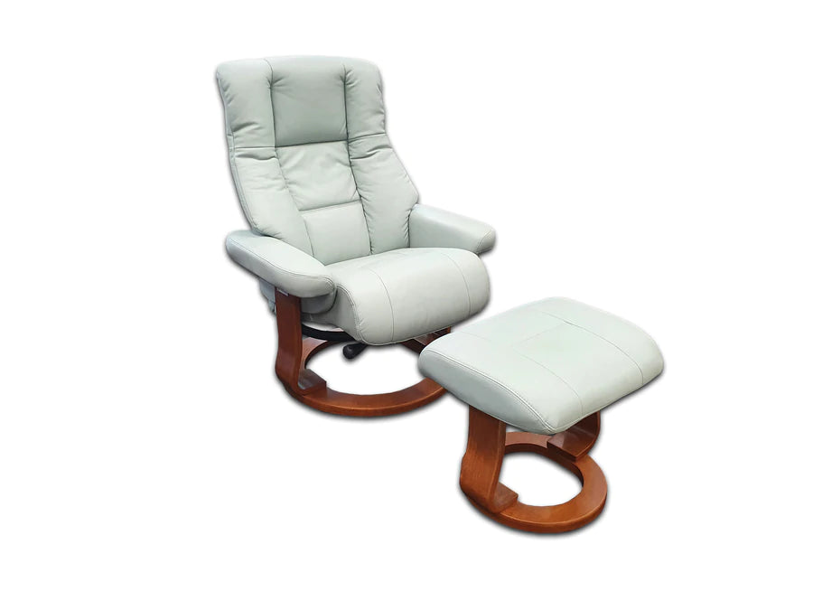 Scania Ergonomic Recliner and Footstool from the Chair and Footstool Collection at Global Living Furniture