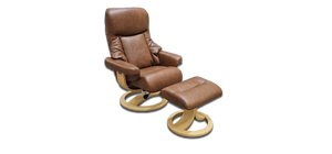 Angelo R-Base Ergonomic Recliner + Footstool Set - Zedere