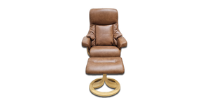 Angelo R-Base Ergonomic Recliner + Footstool Set - Zedere
