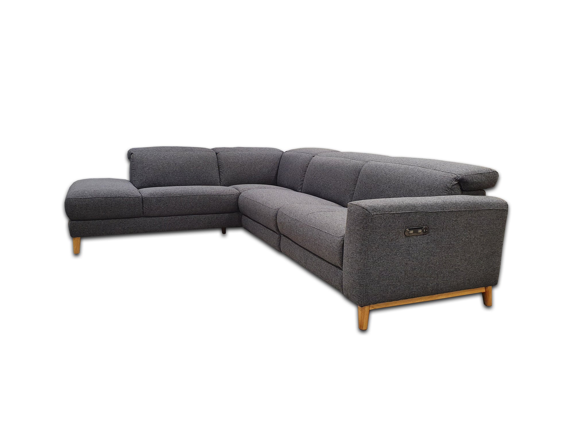 Carlo Corner Chaise with Electric Recliner