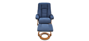 Scania Ergonomic Recliner + Footstool - FABRIC - Zedere