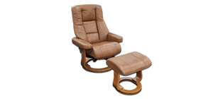 Scania Ergonomic Recliner + Footstool - Zedere